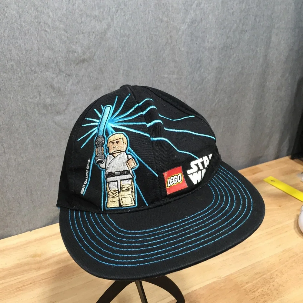LEGO Kids Star Wars Hat Luke Skywalker Lightsaber OSFM Black Good
